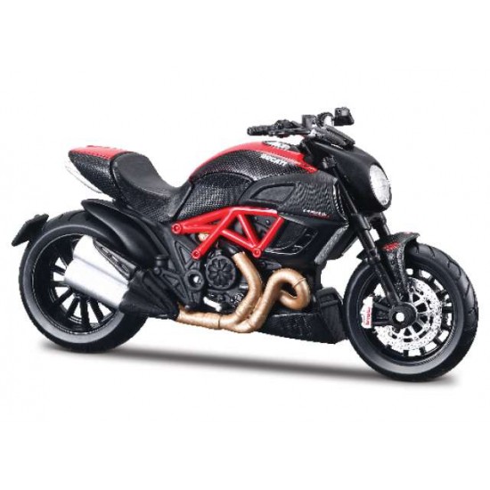 Machetă moto Maisto [1:18] Ducati Diavel Carbon Red/Black